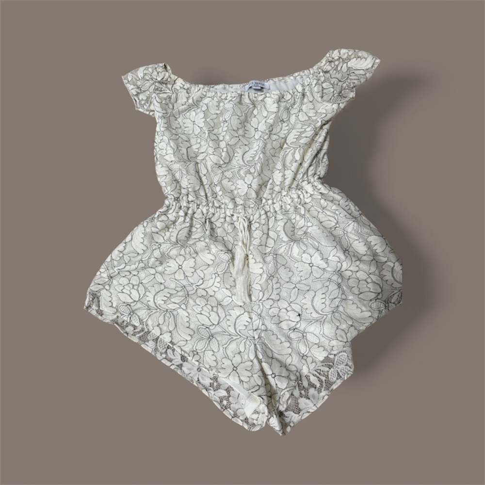 Floral Cream Playsuit